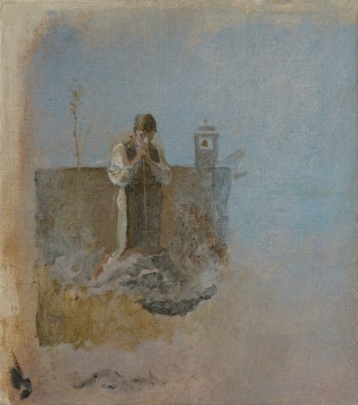 The Gravedigger by Laszlo Mednyanszky